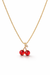 Cherry Motif Fine Gold Pendant