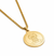 Hanuman Gold Plated Pendant Chain For Men (24 Inch)
