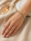 Light Blue Golden Aura Tulip Bracelet