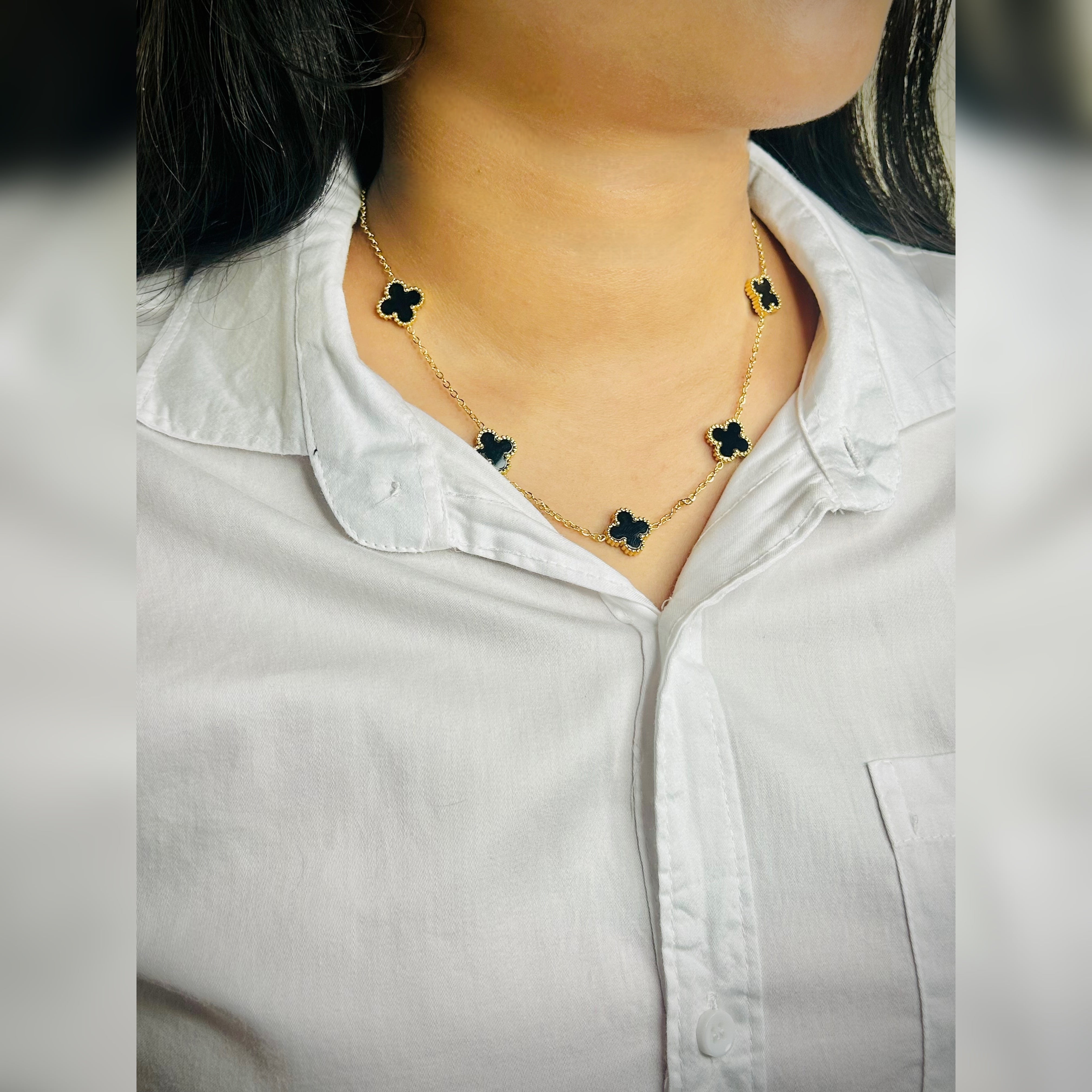 Lucky Clover Charm Necklace
