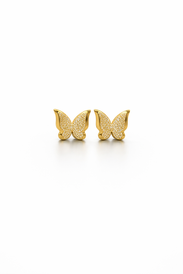 Elegant Gold Butterfly Earrings