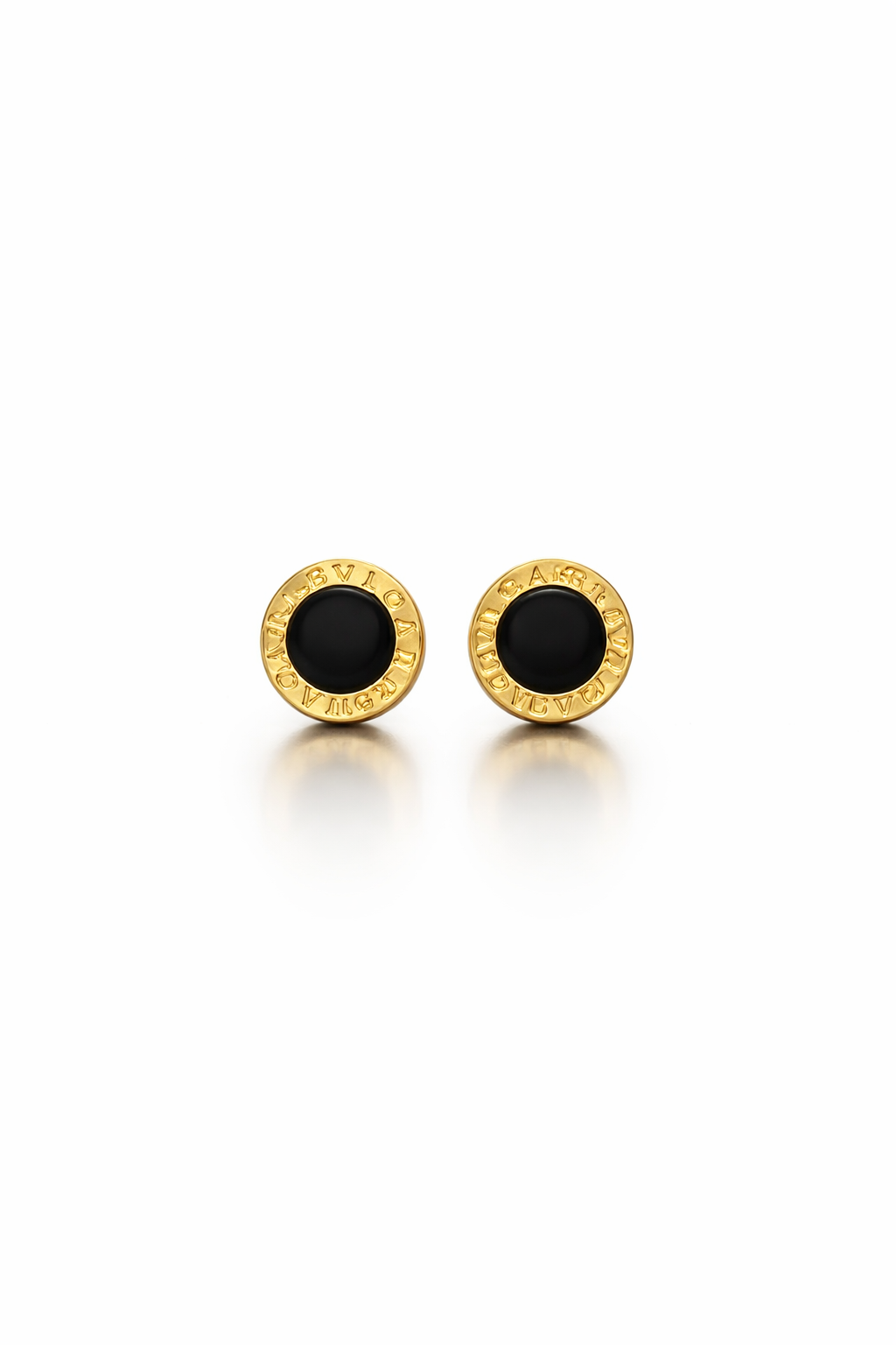 Royal Black Stud Earrings