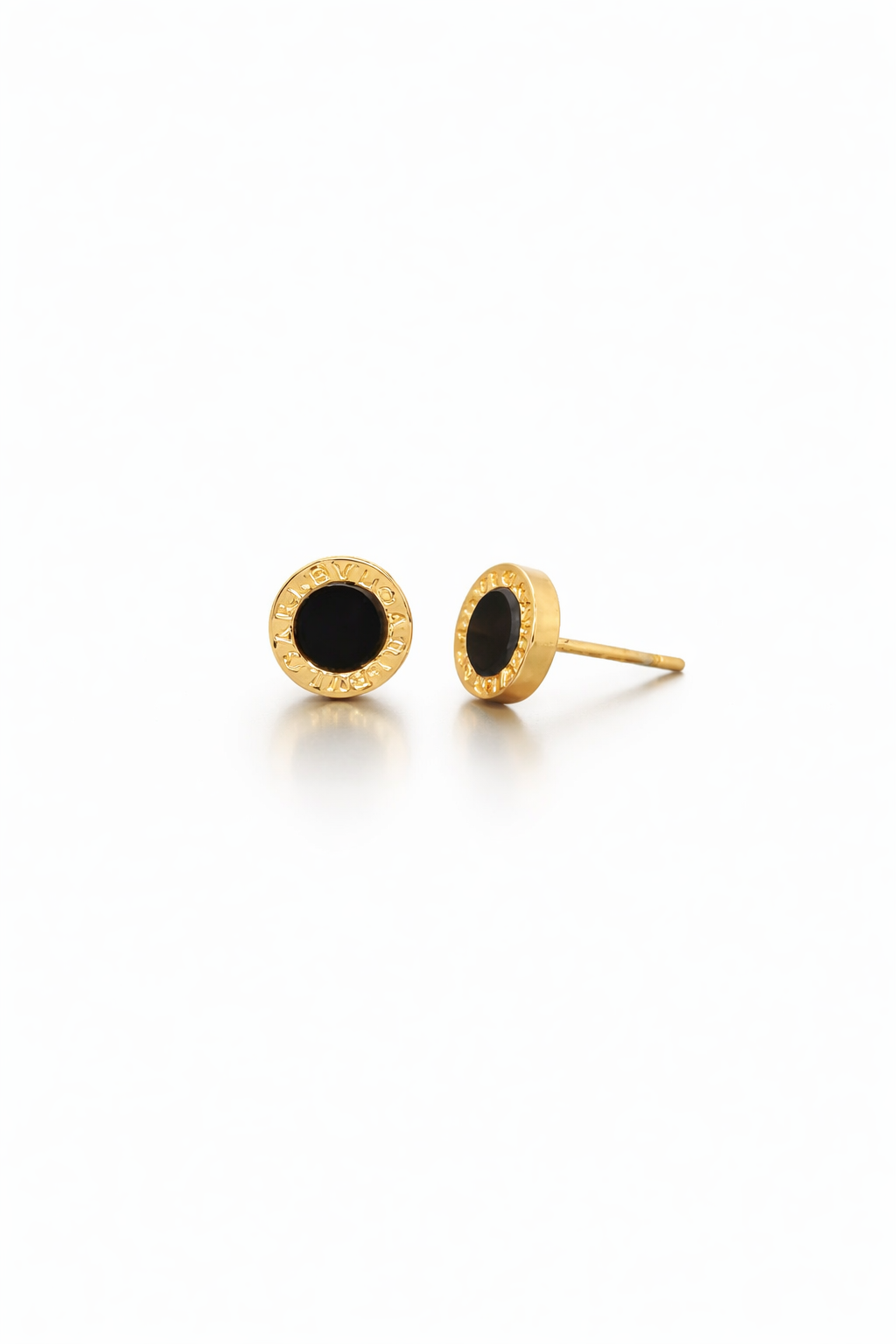 Royal Black Stud Earrings