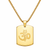 Om Trishul Power Gold Plated Pendant Chain Necklace