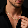 Gold Plated Snake Chain For Men (21.5 Inch)