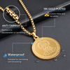 Hanuman Gold Plated Pendant Chain For Men (24 Inch)