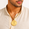 Hanuman Gold Plated Pendant Chain For Men (24 Inch)