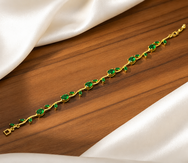 Green Aura Tulip Bracelet