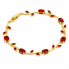Ruby Red Tulip Bracelet