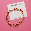 Ruby Red Tulip Bracelet