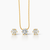 Solitaire Necklace with Matching Studs