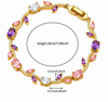 Multicolor Silver Princess Aura Tulip Bracelet