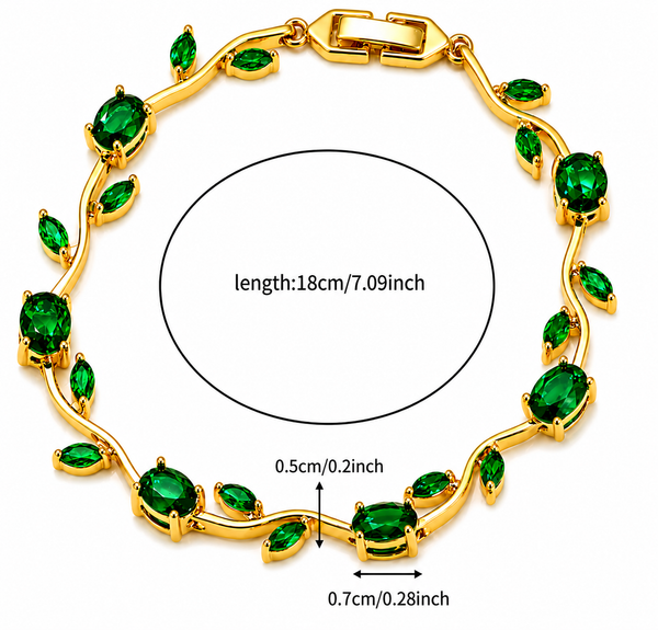 Green Aura Tulip Bracelet
