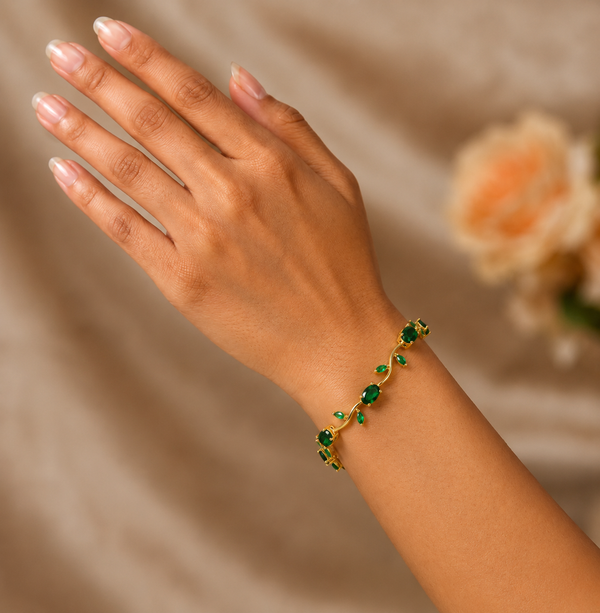 Green Aura Tulip Bracelet