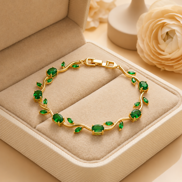 Green Aura Tulip Bracelet