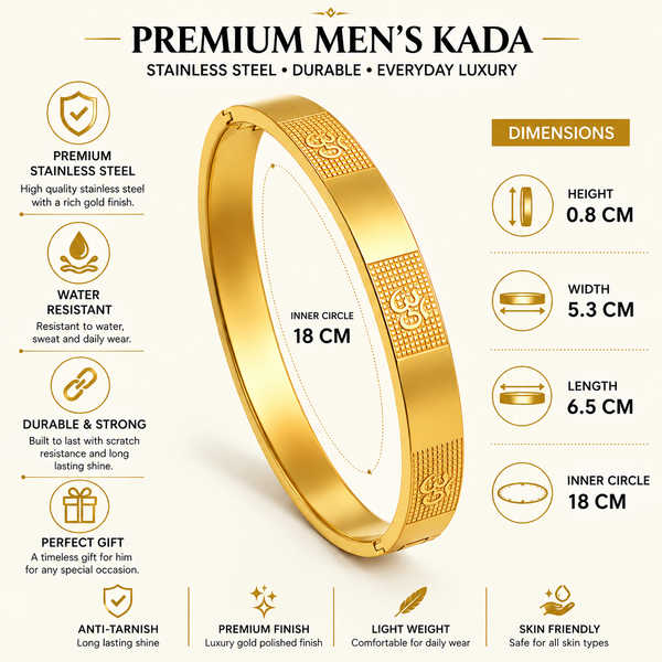 Om Carving Premium Bracelet For Men
