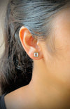 Emerald Cut Stud Earrings