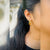 Minimalist Teardrop Gold Hoop Earrings