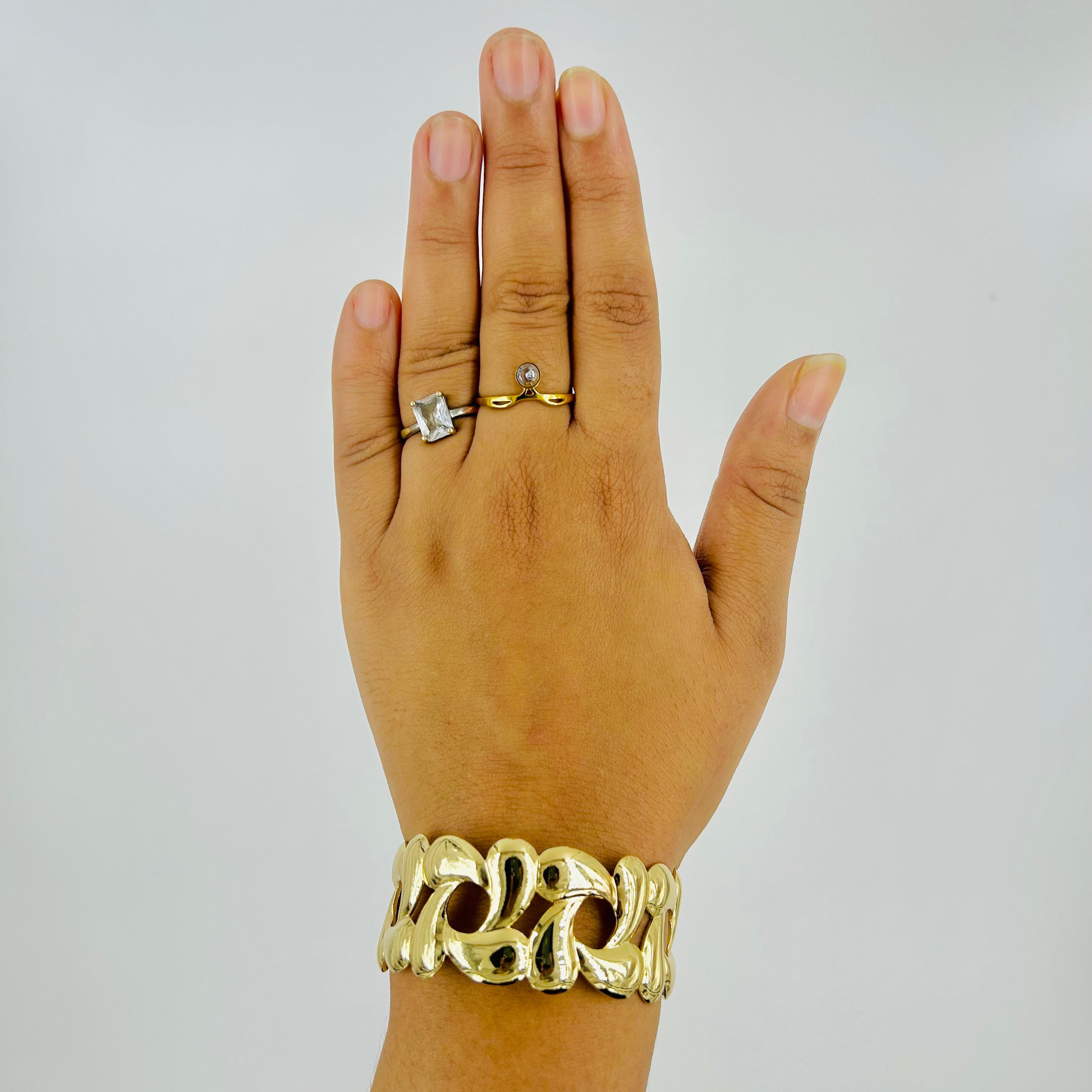 Bold Link Luxe Adjustable Bracelet