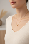 Floral Necklace with Pearl