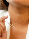 Crystal Heart-Pendant Necklace